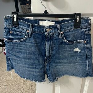 Mother Denim Size 27 “The Dutchie Short Fray” Denim Jean Short